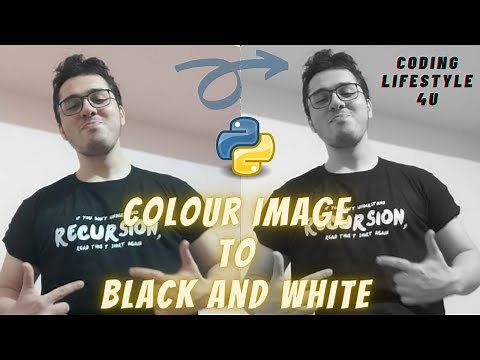Convert Colour Image to Black and White Image Using OpenCV Python 😍 ‪@CodeWithHarry‬