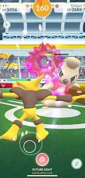 [Pokemon GO] Timburr Raid #pokemongo #tiktokeffects #timburr #alakazam