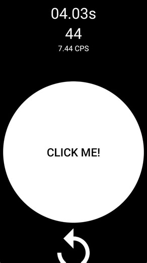 trying to beat click speed test (10 second)