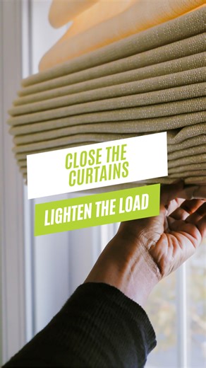 Close your curtains and shades during the hottest part of the day to block out those heat-producing rays, keep your house cool, and help lessen the load on your AC. ☀️ | Alabama Power