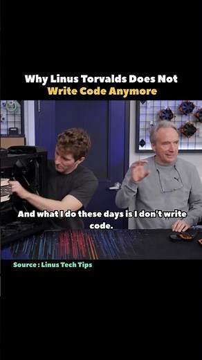 Why Linus Torvalds Does Not Write Code Anymore #shorts #linux #coding #programmer