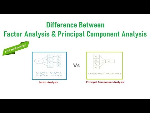 Differences Between Factor Analysis and Principal Component Analysis | Factor Analysis Vs PCA