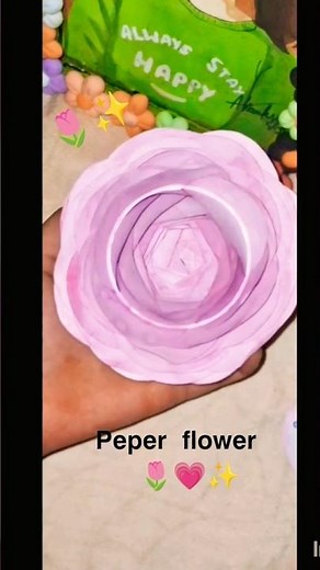 Beautiful Paper Flower Making | Easy & Aesthetic DIY Craft | Viral Art Idea 🌸✨