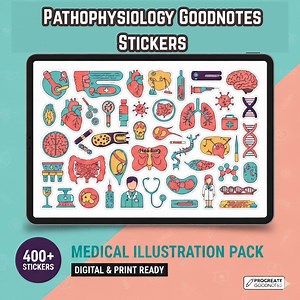 Pathophysiology Stickers Enhance Your Medical Studies or Pre-cropped Human Body Stickers. Perfect for Use in Goodnotes and Other iPad Apps - Etsy Canada
