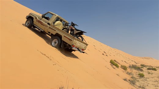Watch what happens when a truck tries to climb a dune