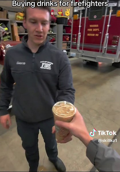 Got a whole tour of the Fire station🚒 #firefighter #drinks #wholesome #fyp