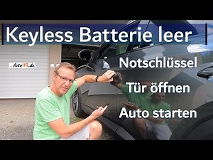 Hyundai Tucson (PHEV) - Keyless dead battery - emergency key - open door - start car