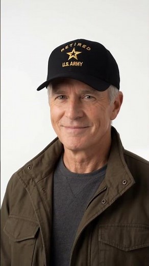 U.S. Army Retired Military Embroidered Low Profile Cap