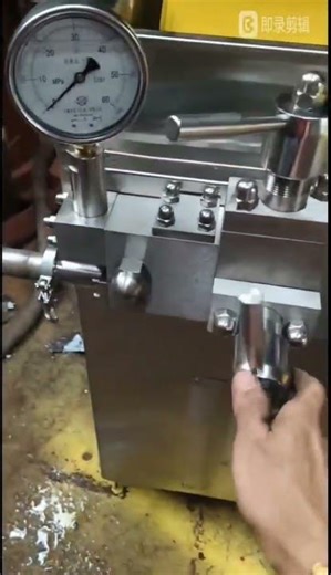 Stainless Steel Milk Homogenizer Machine #machine #dailymachine #milkmachine