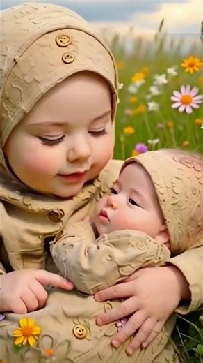 Two beautiful baby 💝💗💫 #viralvideo #vuralshort #share #cute #learningpoem #comment #muslim #cute