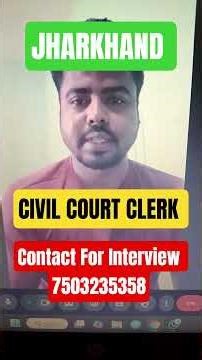 JHARKHAND CIVIL COURT CLERK INTERVIEW BATCH | JHARKHAND CIVIL COURT CLERK MOCK INTERVIEW PRACTICE