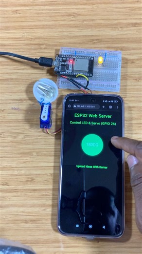 ESP32 Webserver and Servo Motor | Upload Ideas with Itamar