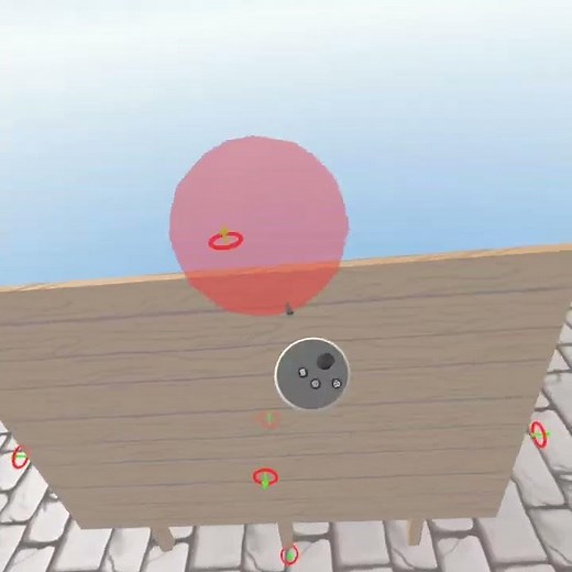 how to make invisible blocks in grab vr