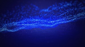 Animation of glowing blue particles | Premium Stock Video Footage