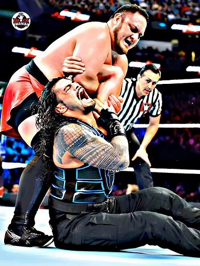 Roman Reigns Beats Samoa Joe & Challenges Brock Lesnar at WWE SummerSlam #wwe #romanreigns