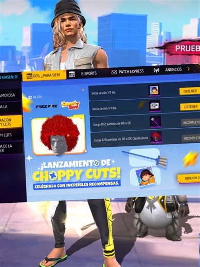 Evento Celebración Choppy Cuts x Free Fire