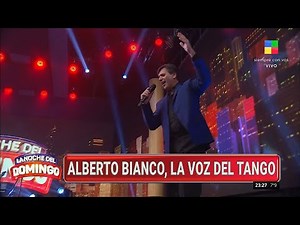 Alberto Bianco, la voz del tango, canta en La Noche del Domingo