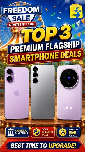Flipkart Freedom Sale 2026 🛒 Best Smartphone Deals | 8 August Sale, SBI Offer & Price Cuts