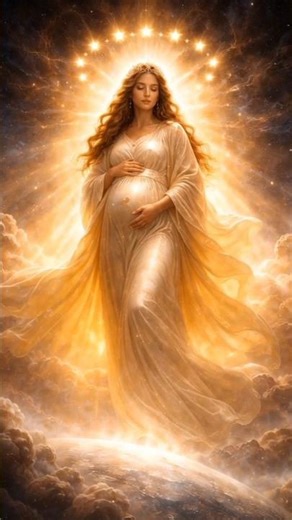 📖 Revelation 12:1–2✝️A great sign appeared in heaven: a woman clothed with the sun, with the moon.."