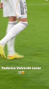 Real Madrids Federico Valverde plays in Champions League with his laces fully undone. Tag a baller who plays with “relaxed” laces 🤔 | Pro Football Academy