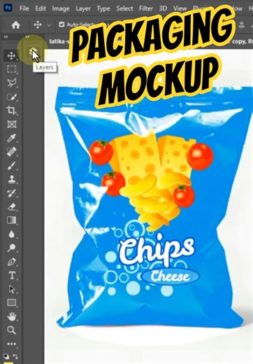How to Create Packaging Mockup in photoshop #shorts