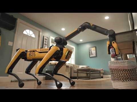 Watch Spot Robot Clean House Using AI