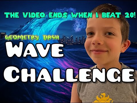 I Beat 20 Wave Challenges in Geometry Dash