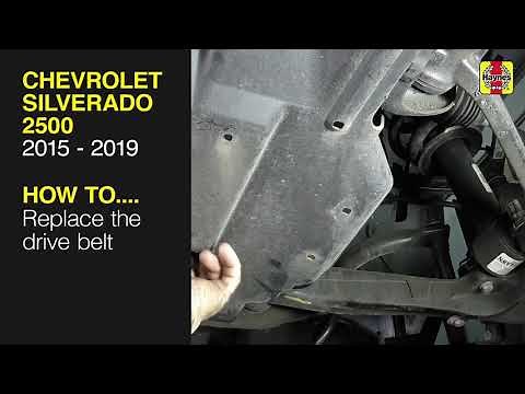 Chevrolet Silverado 2500 (2015 - 2019) - Replace the drive belt