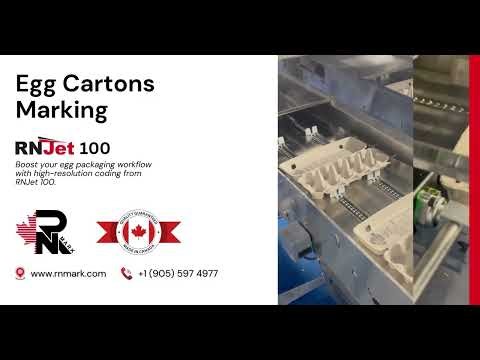 Expiry Date/LOT on Egg Cartons | RNJet 100 Installed on Yamasa Egg Graders