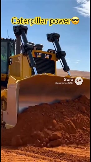 A caterpillar D12 big blade, big dozer, moving a whole Lotta ton of third