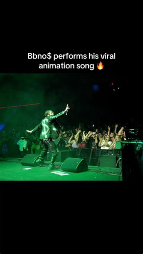 Bbno$ performs his viral animation song 🔥 #bbno #worldtour #animations