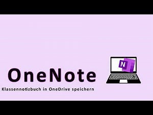 OneNote Klassennotizbuch in OneDrive speichern