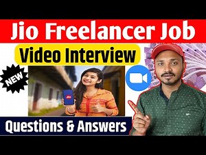 Jio Freelancer Job Video Interview New Questions and Answers | Jio Job Interview | Jio Freelancer