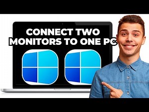 HOW TO SET UP TWO MONITORS ON ONE PC IN 2025!