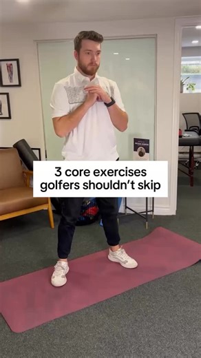 Your core plays a bigger role in your golf swing than most people realize ⛳ . . Rotation, stability, and power all start from how well your core can control movement. . . These three exercises help build strength where golfers need it most: resisting rotation, transferring force, and staying stable through the swing 🏌️‍♂️ . . They may look simple, but when done with control, they make a real difference in performance and injury prevention. . . 👀 Looking to take this further? Our Swing Strong S