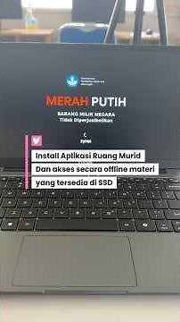 Install aplikasi ruang murid di laptop merah putih