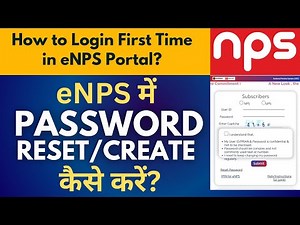 How to Create or Reset Password in eNPS Portal | First Time User Must Watch | NPS Login Guide