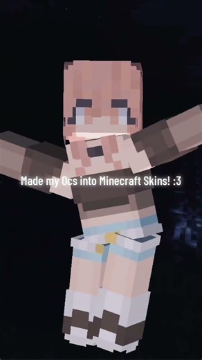 Made my OCs into Minecraft Skins! :3 #originacharacter #oc #art #artist #minecraft #games #drawing