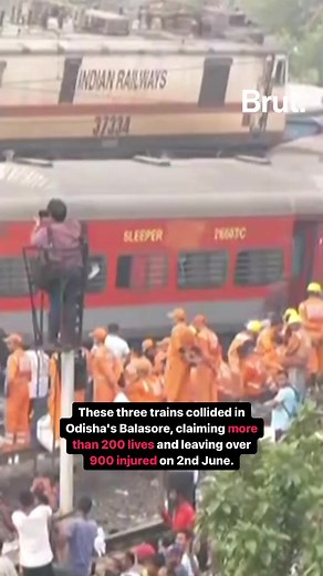42K views · 351 reactions | A tragic three-train collision unfolded...