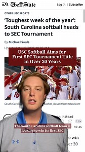 2K views · 12 reactions | The South Carolina Gamecocks softball team, having their best season since 2018, aims for their first SEC tournament title in over 20 years. Catch their journey as they compete in Athens, Georgia, and prepare for the NCAA Tournament. #southcarolina #sc #gamecocks #usc #uscsoftball #ncaasoftball #ncaa | The State Newspaper | Facebook