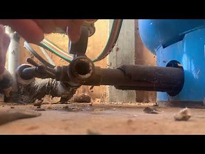 DIY remove broken PVC fitting from a threaded pipe.
