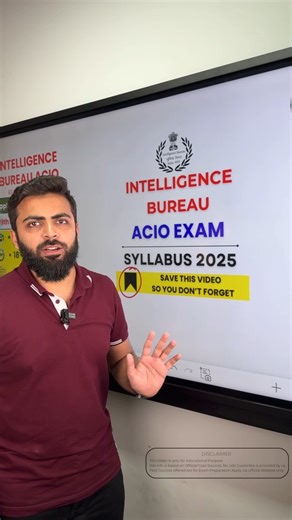 AbdulSattar Bhathara | Prepwithwell | 📌 INTELLIGENCE BUREAU ACIO EXAM SYLLABUS 2025🔥🔥📝💯💯 ➡️ Apply Date : 19/07/2025 ➡️ End Date : 10/08/2025 ➡️ Eligibility : Any Graduate ➡️... | Instagram