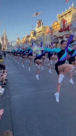 Pinckney Poms at Disney 2022 for Badgerette All Star Talent Tour