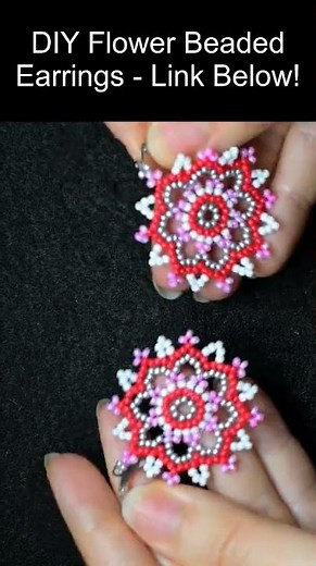 DIY Seed Bead Flower Earrings 🌸 Easy Design That Looks Stunning | Mother’s Day Gift Idea