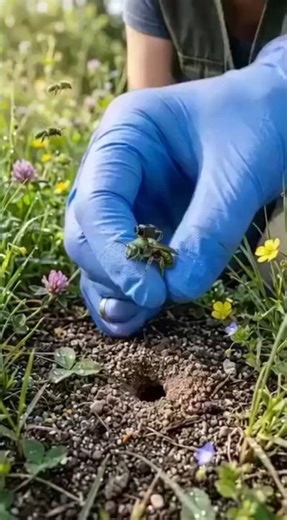 Ultra Realistic Sweat Bee Macro Photography Micro Camera Wildlife Research Setup #beecolony