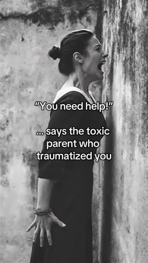 In a toxic family, the child who calls out the trauma is always labeled the 'crazy' one, because they disrupt the illusion of a perfect family. Acknowledging your trauma means admitting they failed or harmed you. Blaming you protects their image. #toxicfamily #mentalhealth #scapegoat #cyclebreaker #nocontact