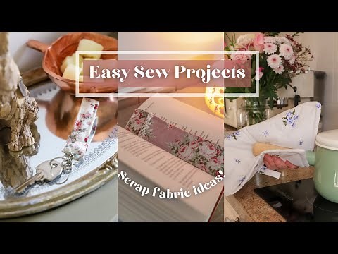 Easy sew, beginner-friendly sewing projects, perfect for using your scrap fabric!