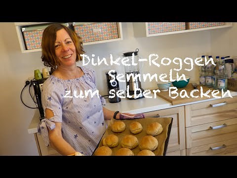 Gaby's Kitchen - Dinkel-Roggen-Semmeln / Brötchen - Mit Hefe zum selber backen