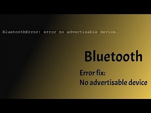 ( no advertisable device ) - Linux / Python - Bluetooth error fix [ Raspberry Pi ]