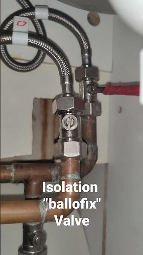 how to turn water off using isolation ballofix valve